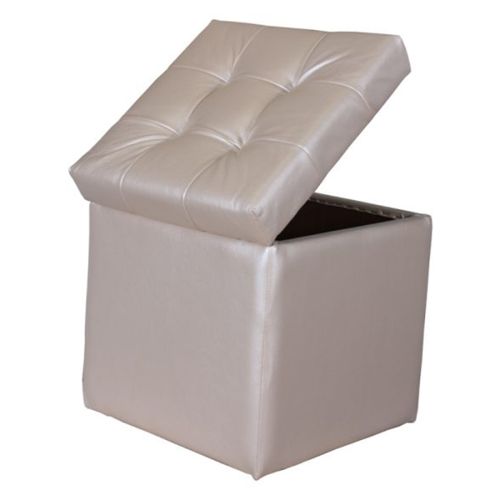 Банкетка в прихожую, Пуф Квадро с ящиком, иск. кожа 