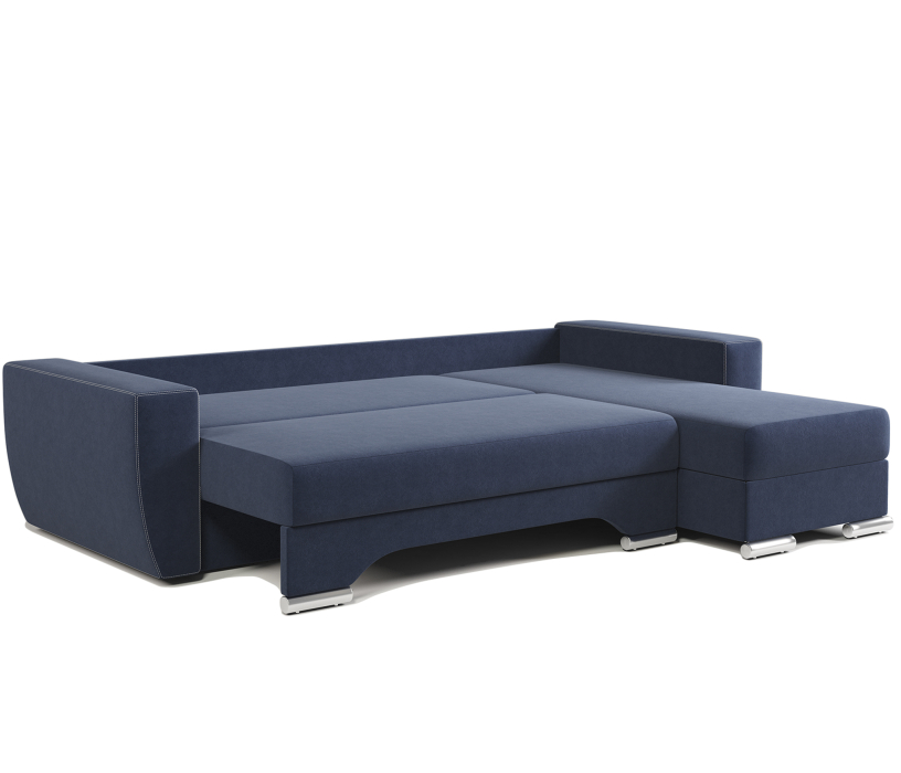 Диваны угловые в гостиную, Угловой диван ЕвроШаг правый, велюр