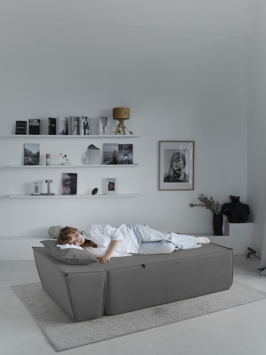 Кресло для отдыха, Бескаркасна оттоманка Клайд,велюр