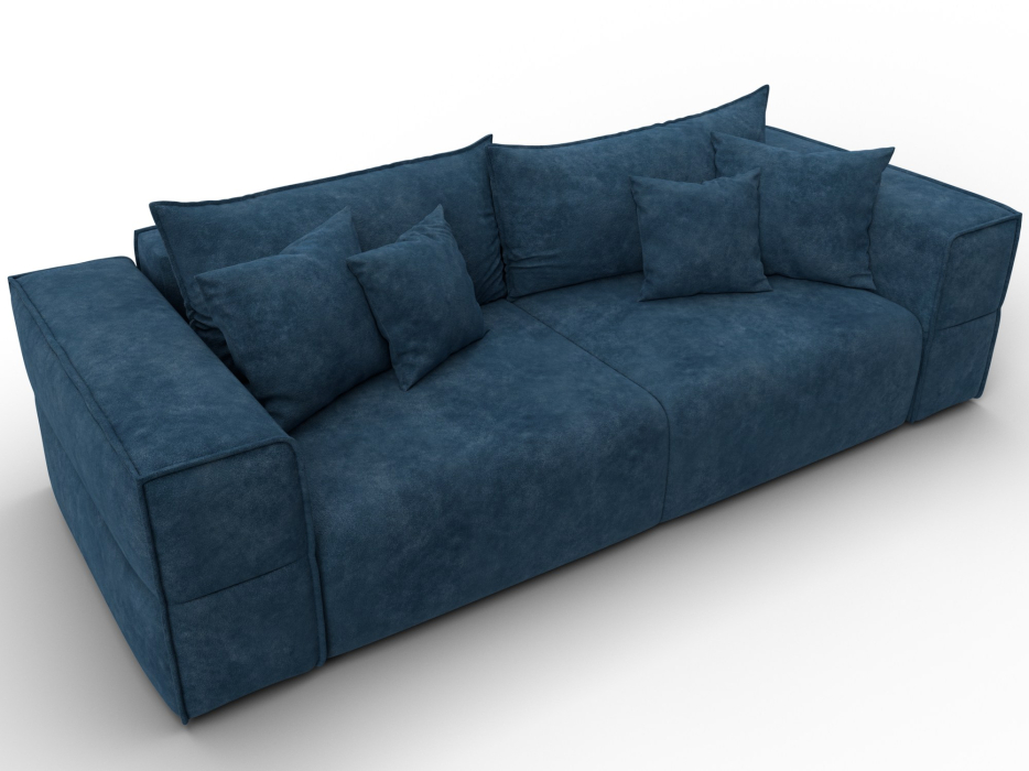 Диваны еврокнижки, Диван прямой Лига-058 НПБ, велюр BRUT