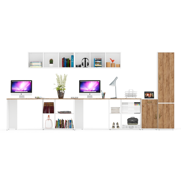 Домашние кабинеты, Мебель для рабочего места для двоих Лидер-8 № 34