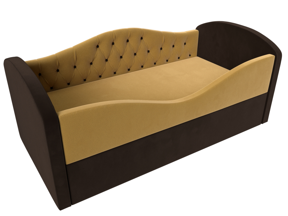 Кровати одноярусные, Детская кровать Сказка Люкс, микровельвет