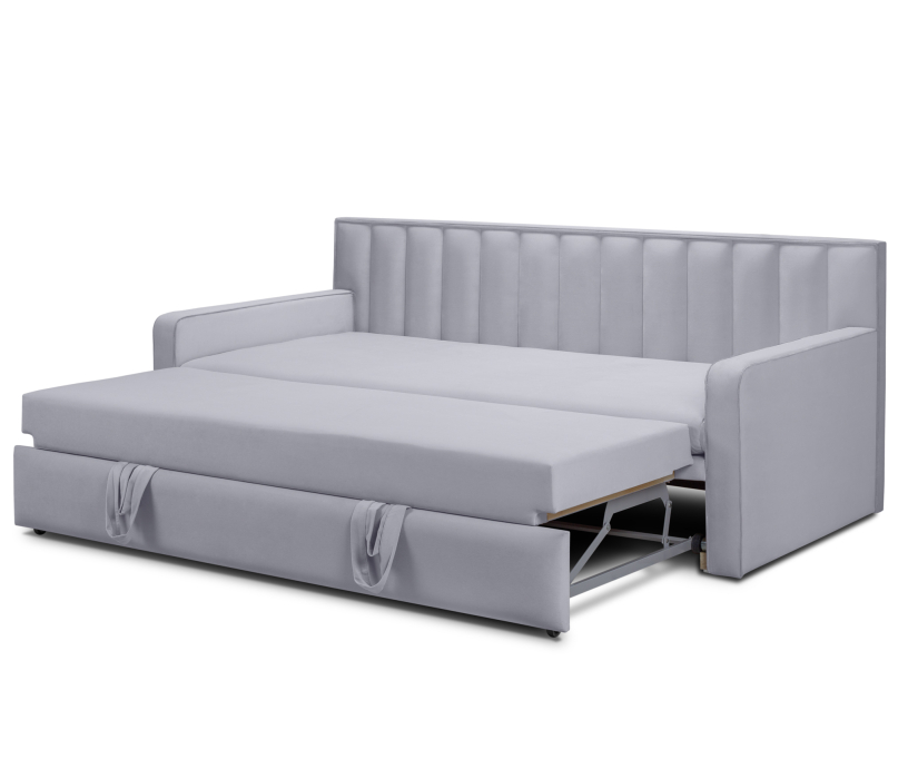 Мягкая кровать, Кровать тахта Манхэттен НПБ 1600, микровелюр