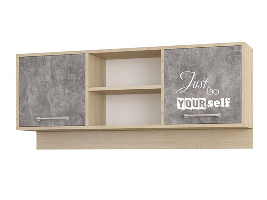 Настенные полки, Навесная секция Лофт Детская Колибри (ателье светлое)