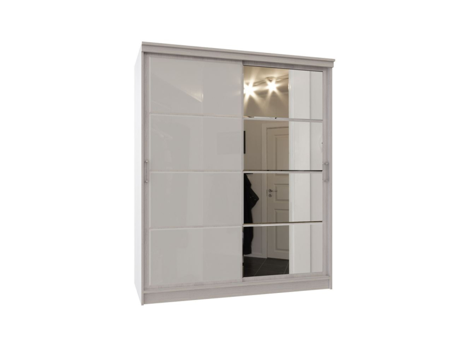 Шкафы-купе, Шкаф-купе Престиж-2 ясень анкор/стекло/зеркало
