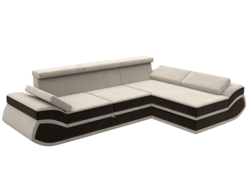 Диван угловой Лига-032 правый угол, микровельвет