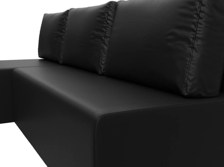 Диваны угловые в гостиную, Угловой диван Поло левый угол, экокожа