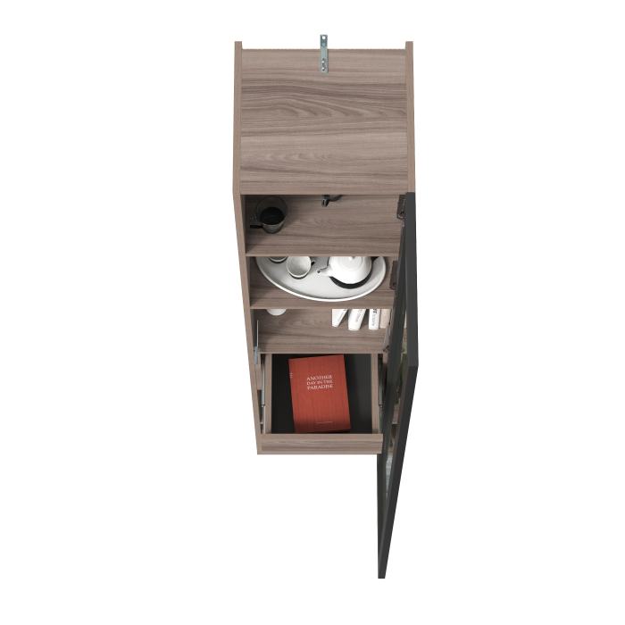 Шкафы пеналы, Шкаф-витрина Роквуд 16.322.04