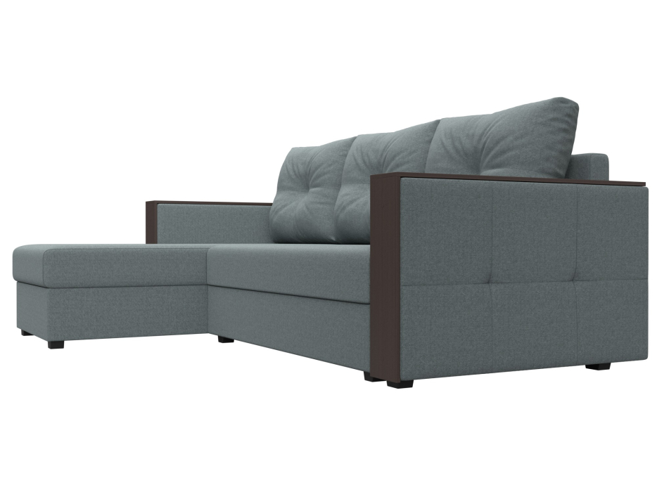 Диваны угловые в гостиную, Диван угловой Валенсия Лайт левый угол, рогожка Амур