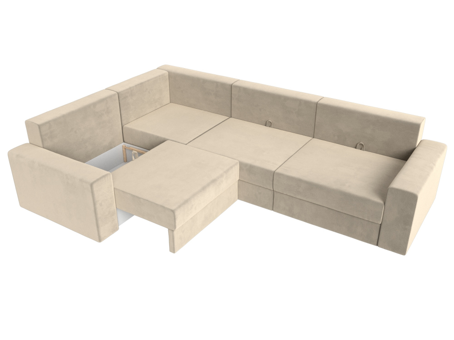 Офисные диваны, Угловой диван Майами Long левый угол, микровельвет