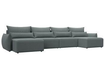 Диван П-образный Лига-051 НПБ Лонг, рогожка Амур