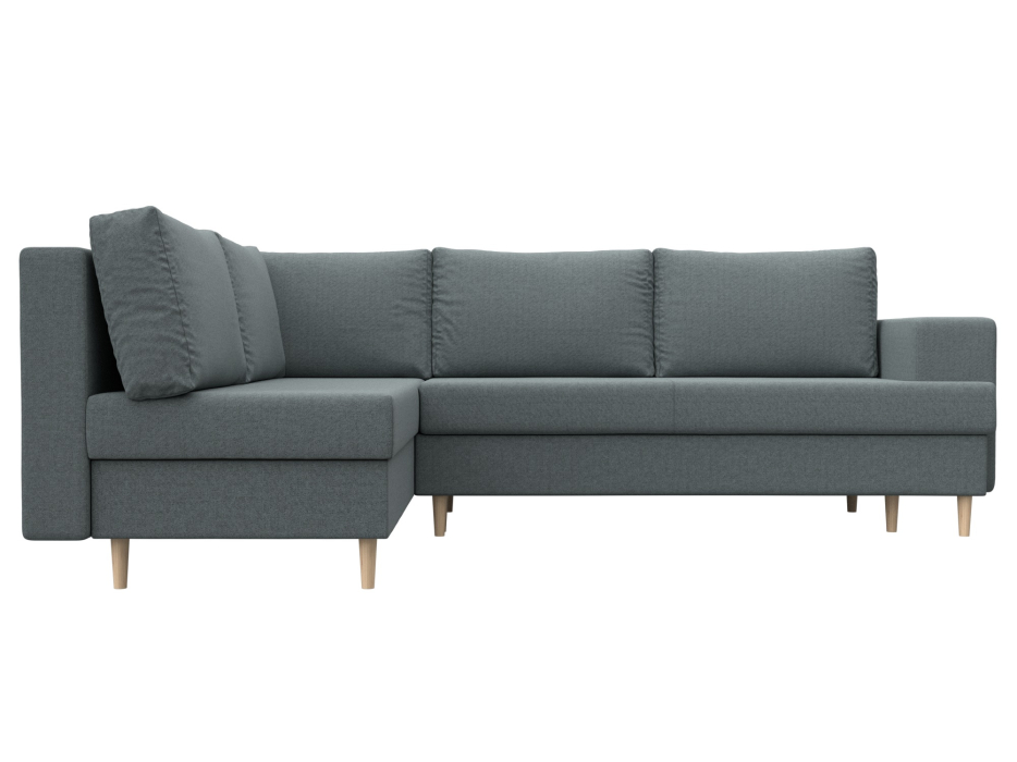 Диваны угловые в гостиную, Диван угловой Сильвана левый угол, рогожка Амур