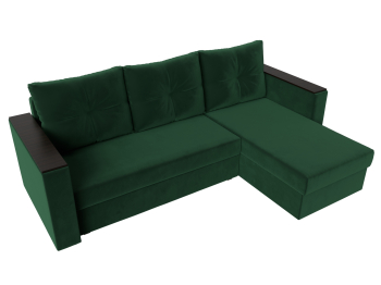 Диван угловой Атланта без стола универсальный угол, велюр