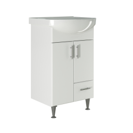 Тумба д/ванной ВЕСТА-52 под умывальник Альфана-52 (ПВХ)