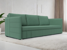 Диваны с ящиком для белья, Прямой диван Слим, рогожка Амур