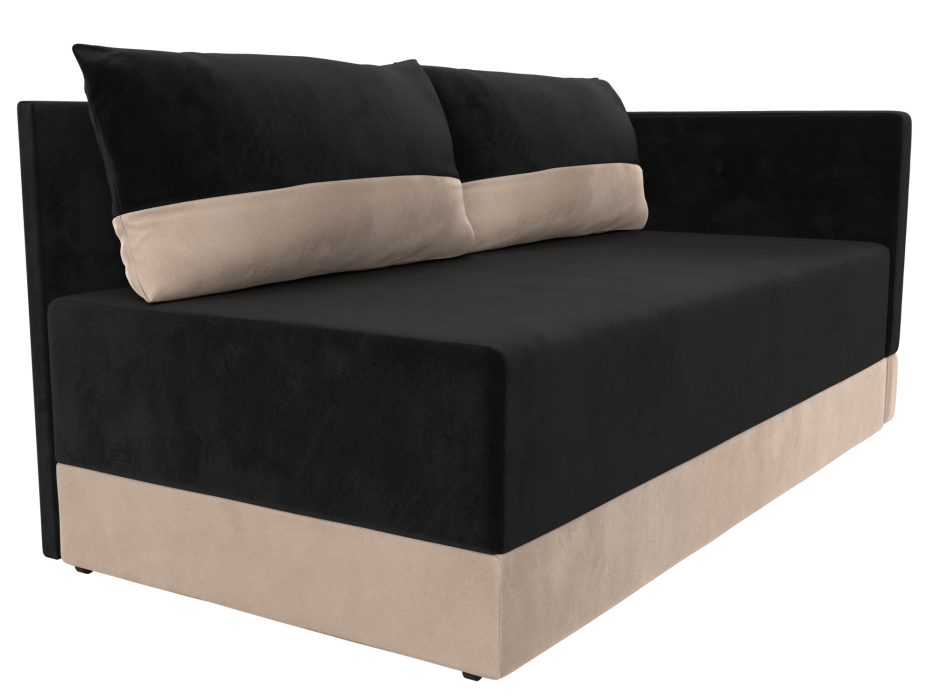 Кушетка диван, Кушетка Никас правая, велюр