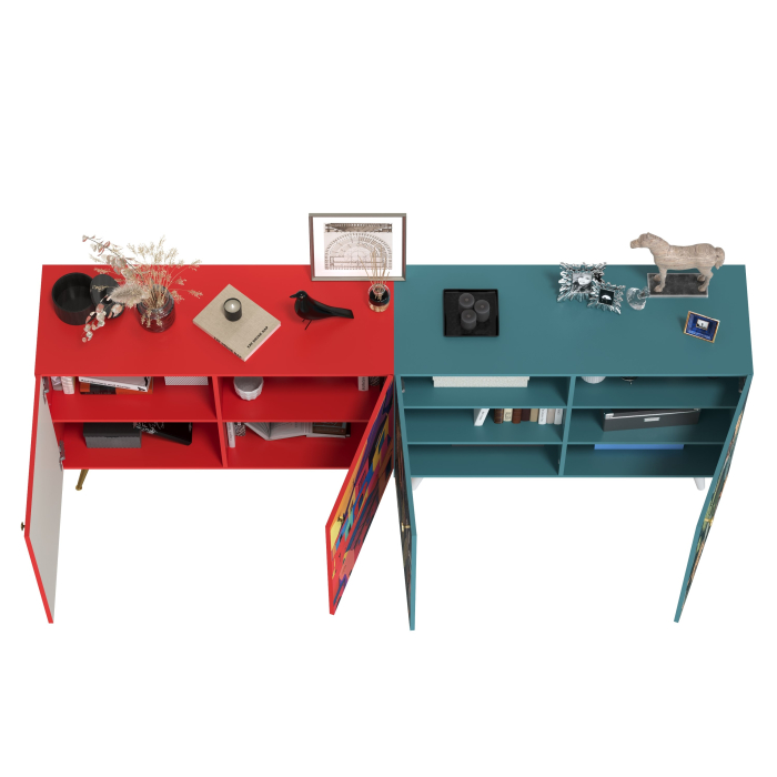 ТВ-тумбы, Комоды с рисунками на фасадах Либера и Кармин