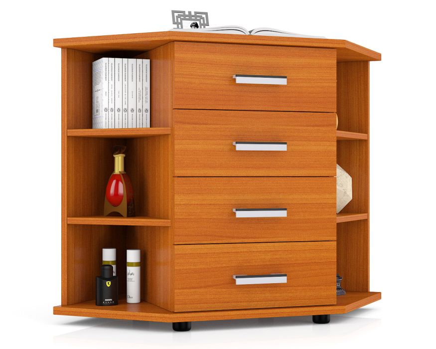 Комоды, Угловой комод МД-К12П с открытыми полкам