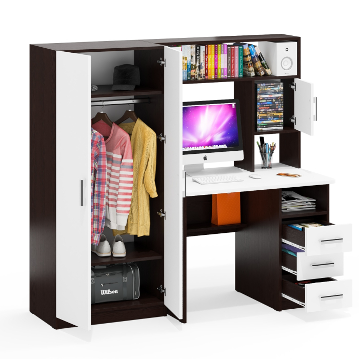 Прямые компьютерные столы, Стол компьютерный со шкафом СК-9