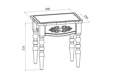 Тумба прикроватная Ассоль плюс АС-39