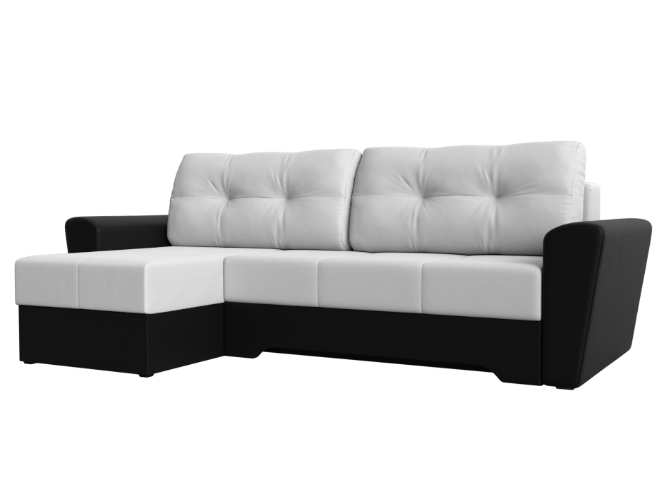 Диваны угловые в гостиную, Угловой диван Амстердам левый угол, экокожа