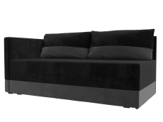 Кушетка диван, Кушетка Никас левая, велюр