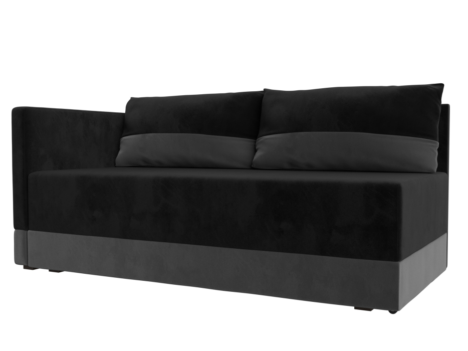 Кушетка диван, Кушетка Никас левая, велюр