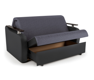 Диван-кровать Гранд Д 160, рогожка/экокожа