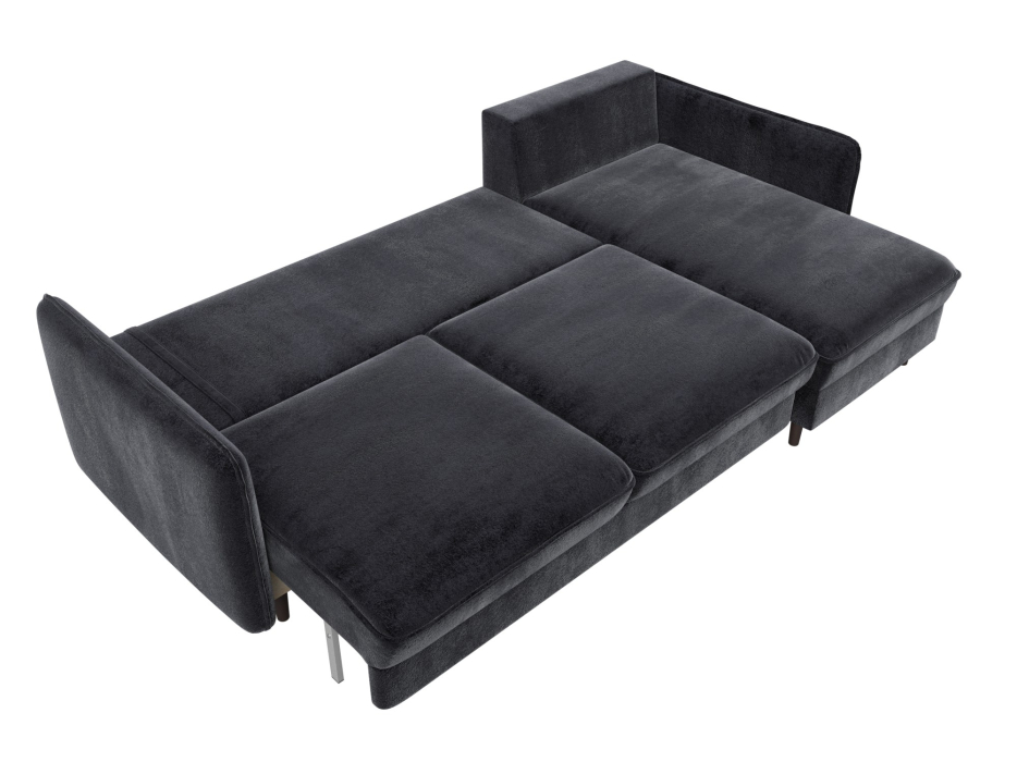 Диваны угловые в гостиную, Диван угловой Лига-064 НПБ угол универсальный, велюр TOWER