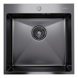 Мойка настол.монтаж 50х50 (3,0) вып 3 1/2  MIXLINE PRO 20см с сифоном