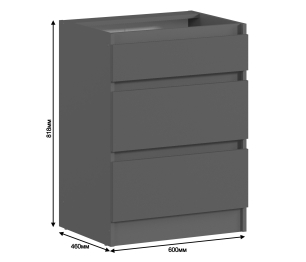 Стол Леон 3 ящ 60х82 см