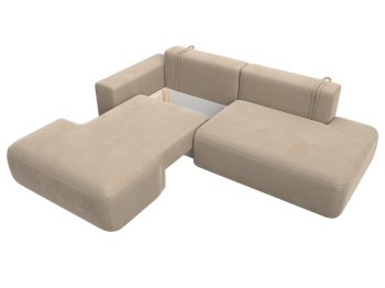 Диван угловой Лига-036 Модерн левый угол, велюр