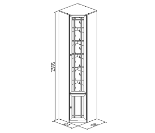 Sherlock 33 (библиотека) Шкаф для книг
