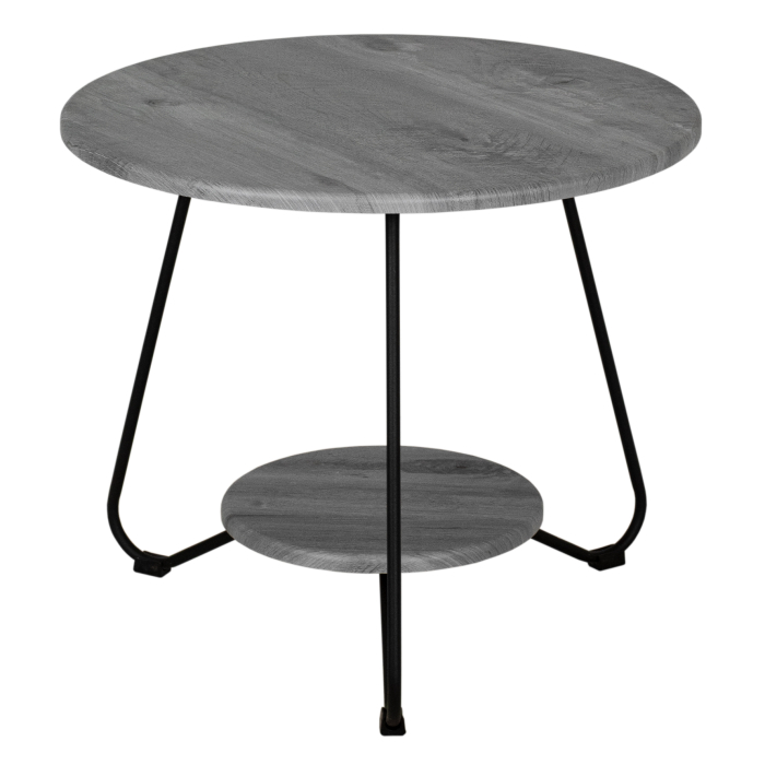 Журнальные столики, Стол журнальный БьютиСтайл 38 орех гикори grey/черный