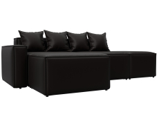 Диваны угловые в гостиную, Диван угловой модульный Лига-063 угол левый, экокожа GRIFON