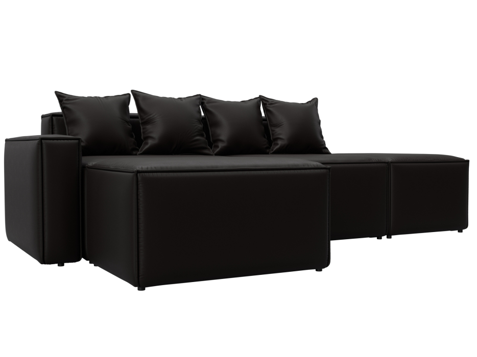 Диваны угловые в гостиную, Диван угловой модульный Лига-063 угол левый, экокожа GRIFON