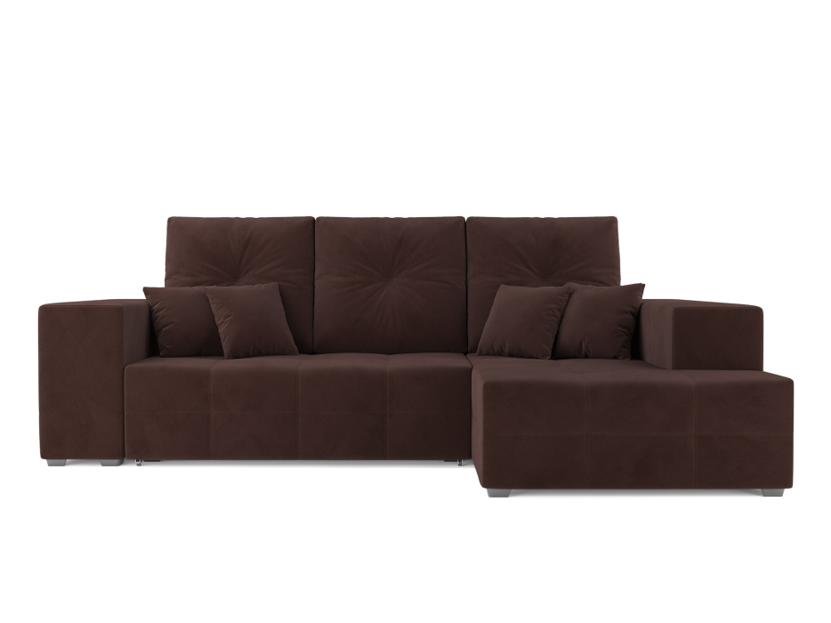 Диваны угловые в гостиную, Диван угловой Монреаль Правый угол (Велюр)