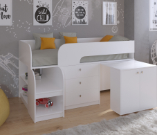 Кровати-чердаки, Кровать-чердак Астра 9 V7 Белый