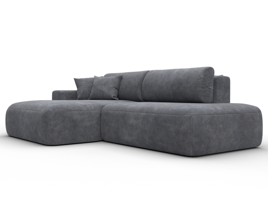 Диваны угловые в гостиную, Диван угловой Лига-036 НПБ Модерн левый угол, велюр BRUT