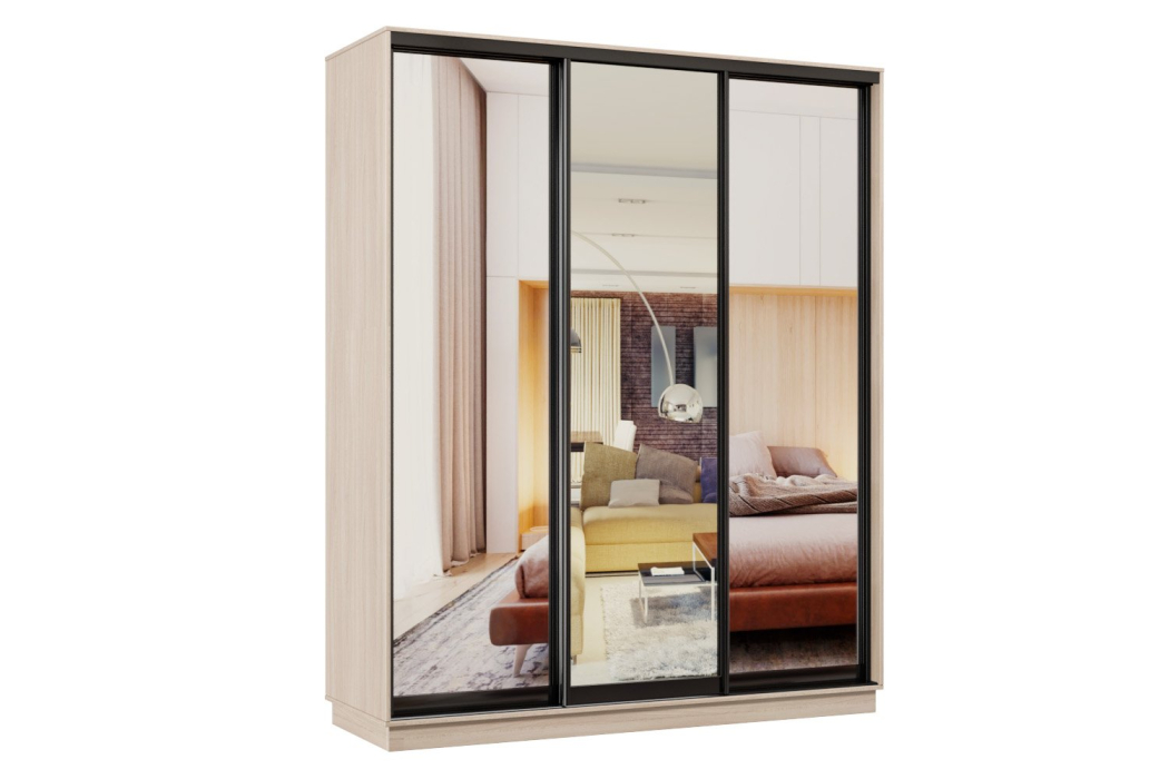 Шкафы-купе, Шкаф-купе Премьер 21 ясень шимо светлый