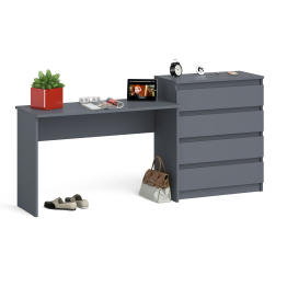 Стол письменный 1200 с комодом МК800 4 ящика Мори