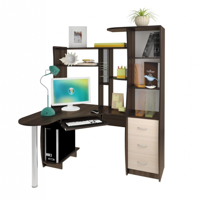 Угловые компьютерные столы, Стол компьютерный Шагус-4 