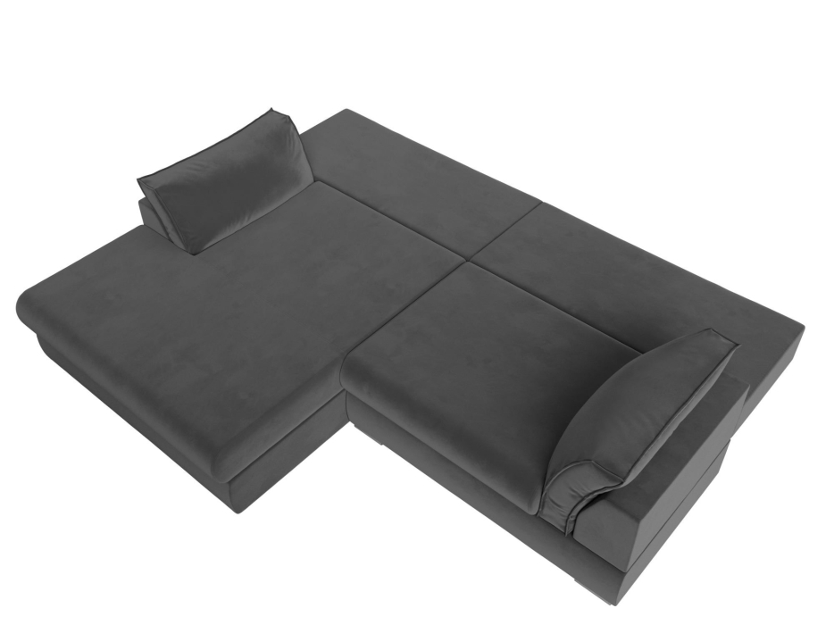 Диваны угловые в гостиную, Угловой диван Пекин угол левый, велюр