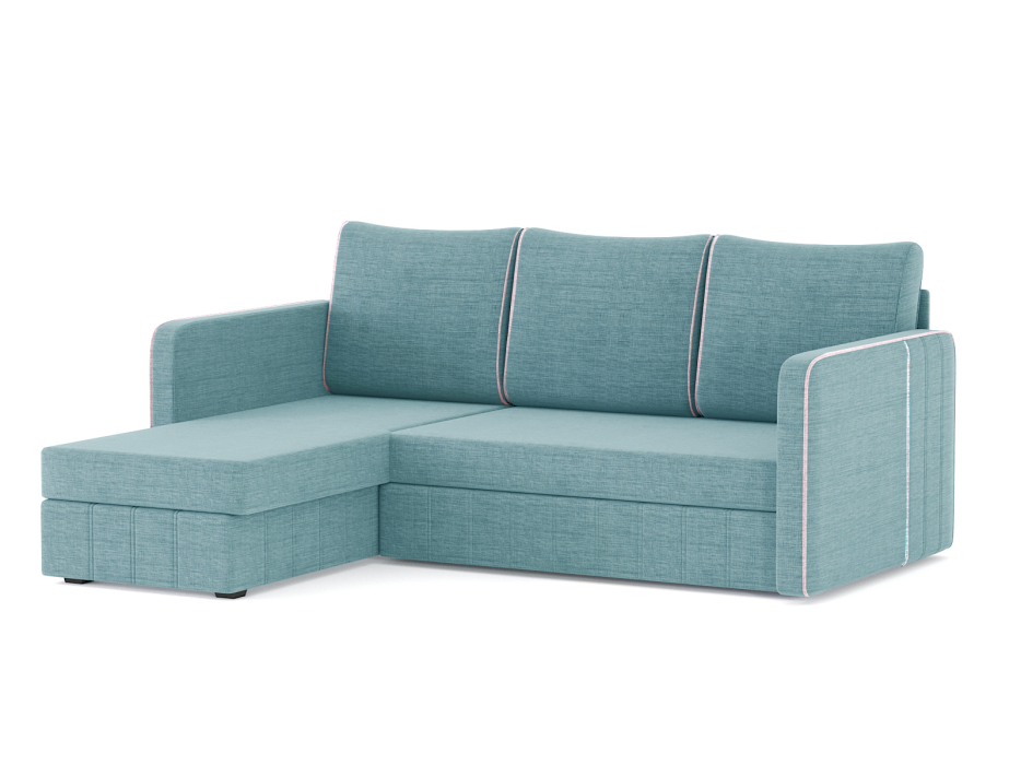 Диваны угловые в гостиную, Диван-кровать угловой Cлим дельфин, рогожка