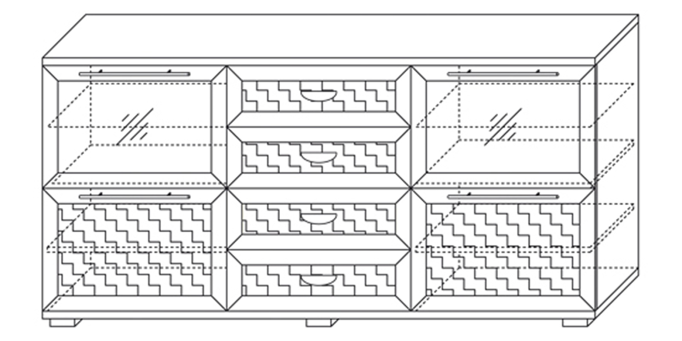 Комоды, ПАРМА НЕО Спальня комодино