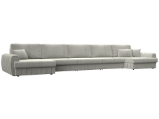 Диваны угловые в гостиную, Диван П-образный Лига-057 НПБ МегаЛонг, велюр TOWER