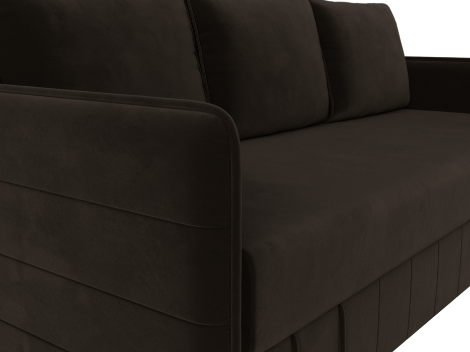 Диваны с ящиком для белья, Прямой диван Слим НПБ, микровельвет