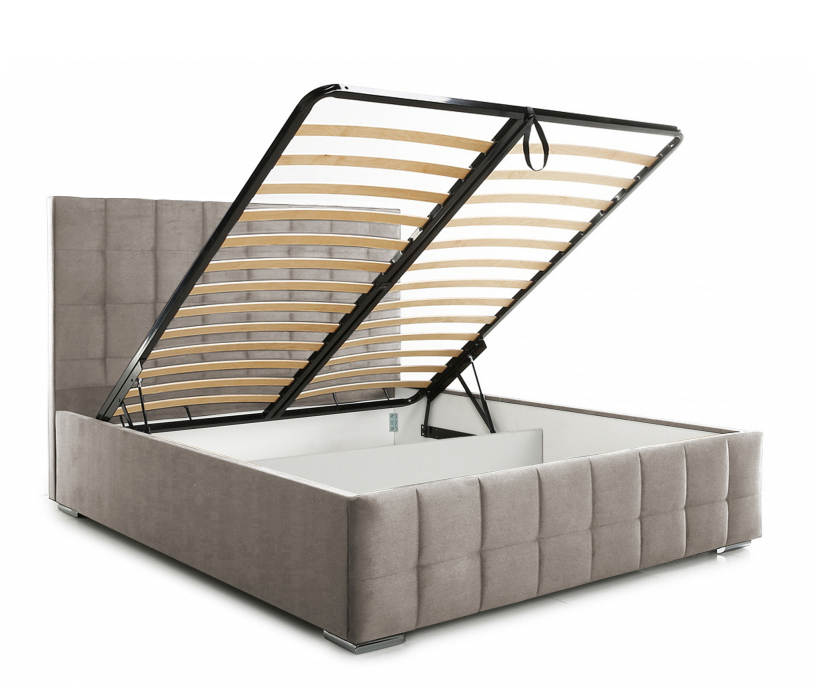 Мягкая кровать, Кровать 1,4 Пассаж 2, велюр