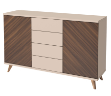 Комоды, Комод 2 двери 4 ящика Хармони 468.07