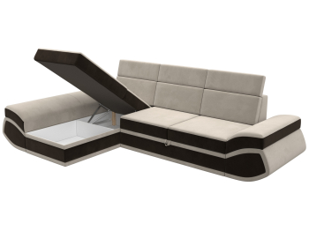 Диван угловой Лига-032 левый угол, микровельвет